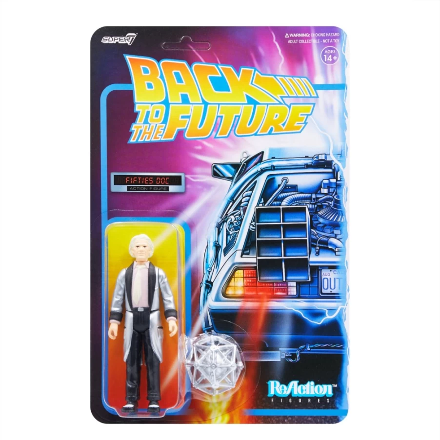 Super7 Back To The Future Reaction Figure Wave 2 - 1950s Doc Brown Collectible Action Figure
