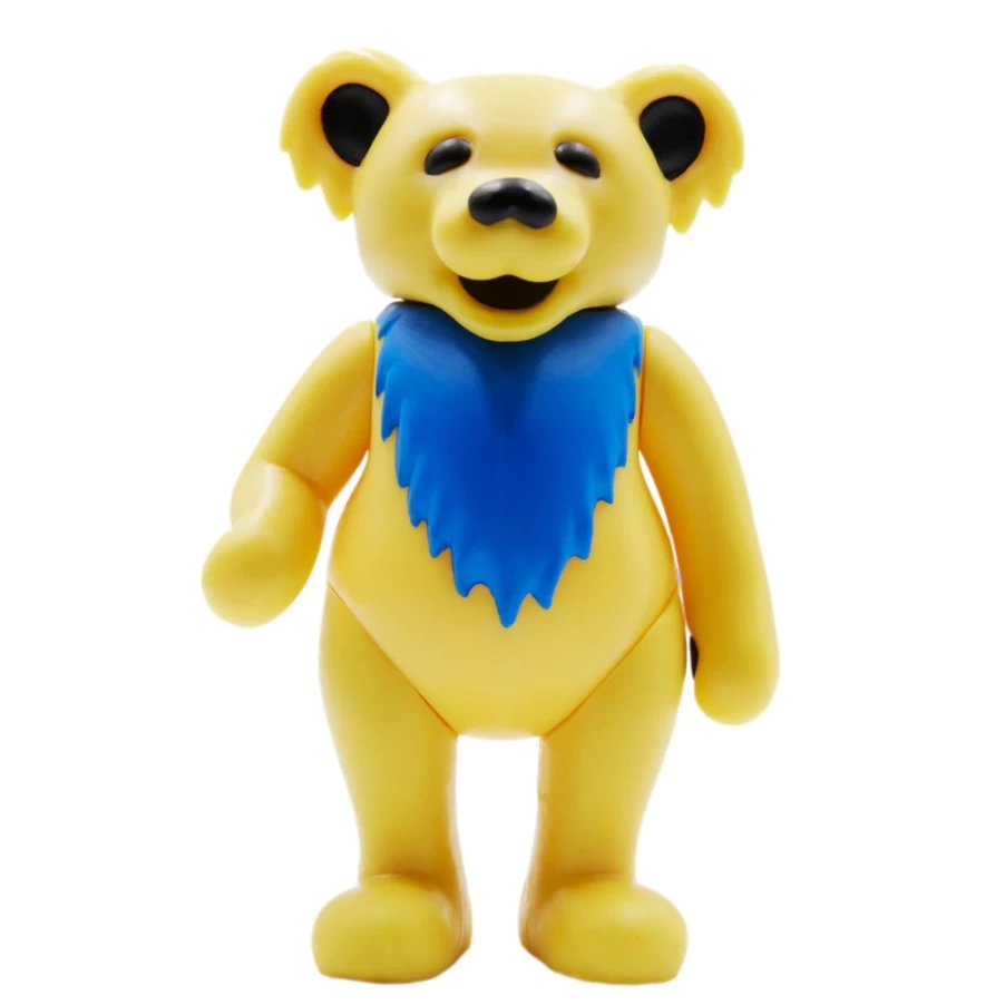 Super7 Grateful Dead Dancing Bear Reaction Figure - Electric Yellow Collectible Toy