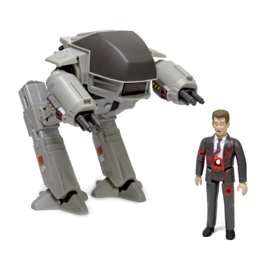 Super7 RoboCop ED-209 vs Mr. Kinney 2-Pack Action Figures ReAction Collection