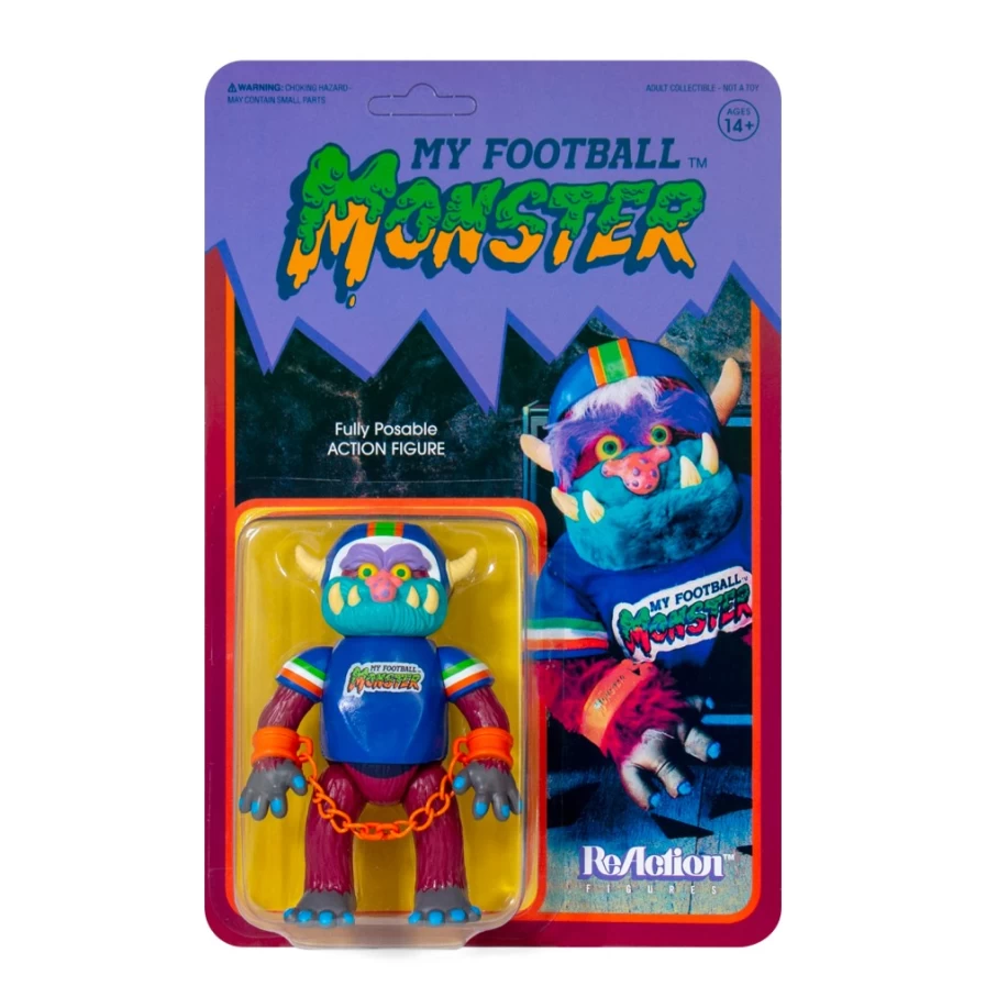 Super7 My Pet Monster Football Monster Reaction Action Figure - Collectible Toy