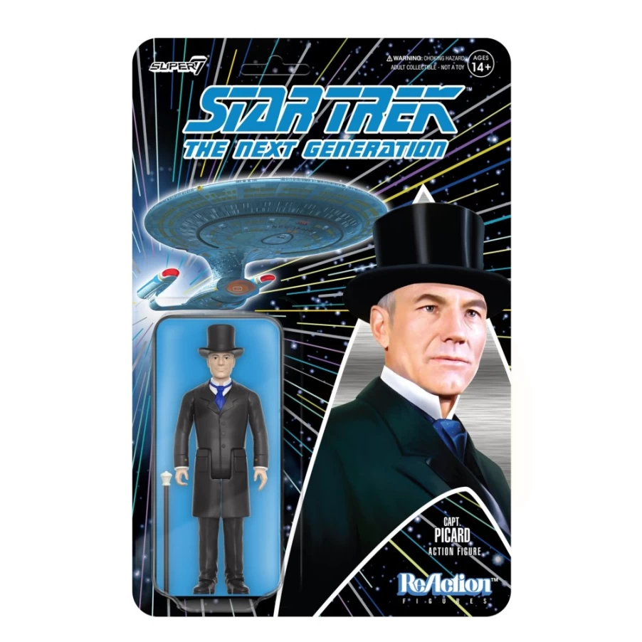 Super7 Star Trek: The Next Generation Wave 3 Reaction Figure - Victorian Captain Picard Action Figure Collectible