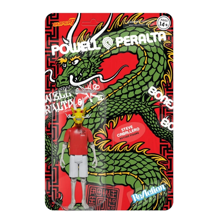 Super7 Powell-Peralta Reaction Figure Wave 1 - Steve Caballero Chinese Dragon Collectible Toy