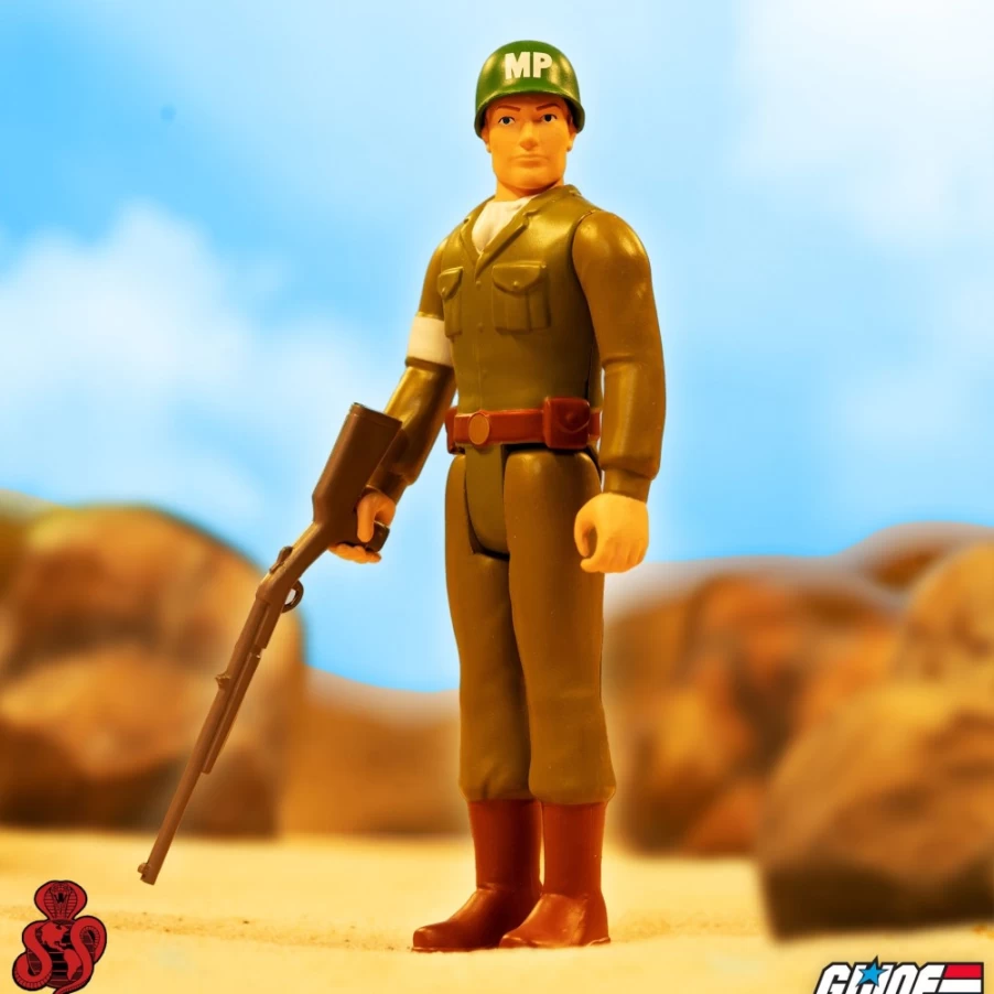 Super7 G.I. Joe Reaction Figure with MP Rifle (Pink) - Collectible Action Figure