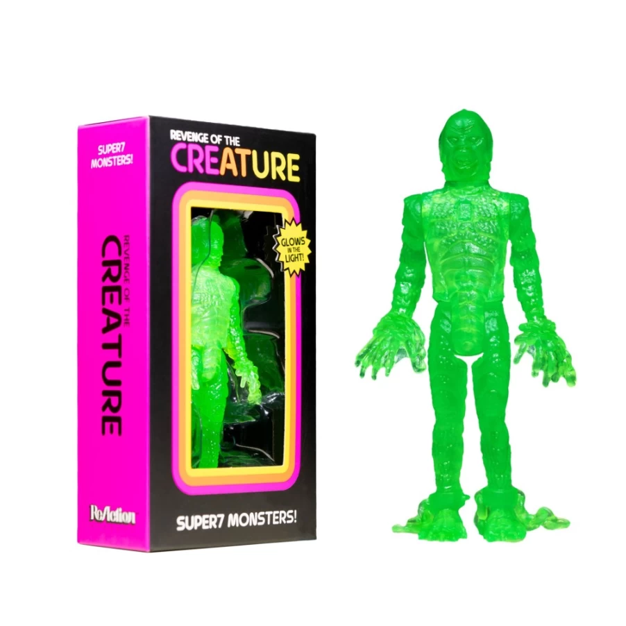 Super7 Universal Monsters Luminators Reaction Figure - Creature From The Black Lagoon Glow-In-The-Dark Collectible
