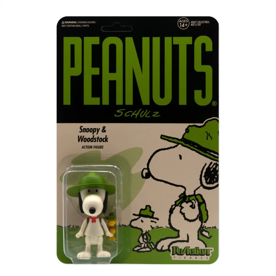 Super7 Beagle Scout Snoopy Peanuts Reaction Wave 3 Action Figure