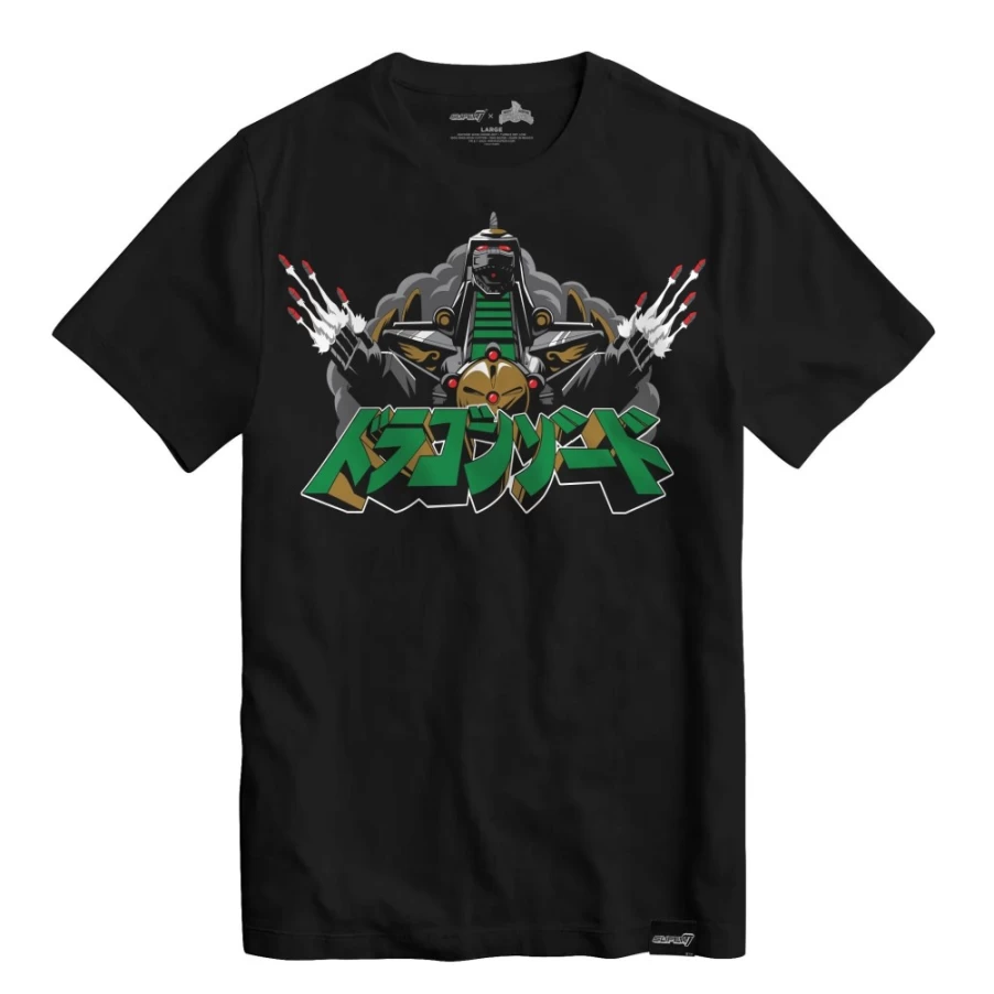 Super7 Mighty Morphin Power Rangers Dragonzord Graphic T-Shirt for Adults and Kids