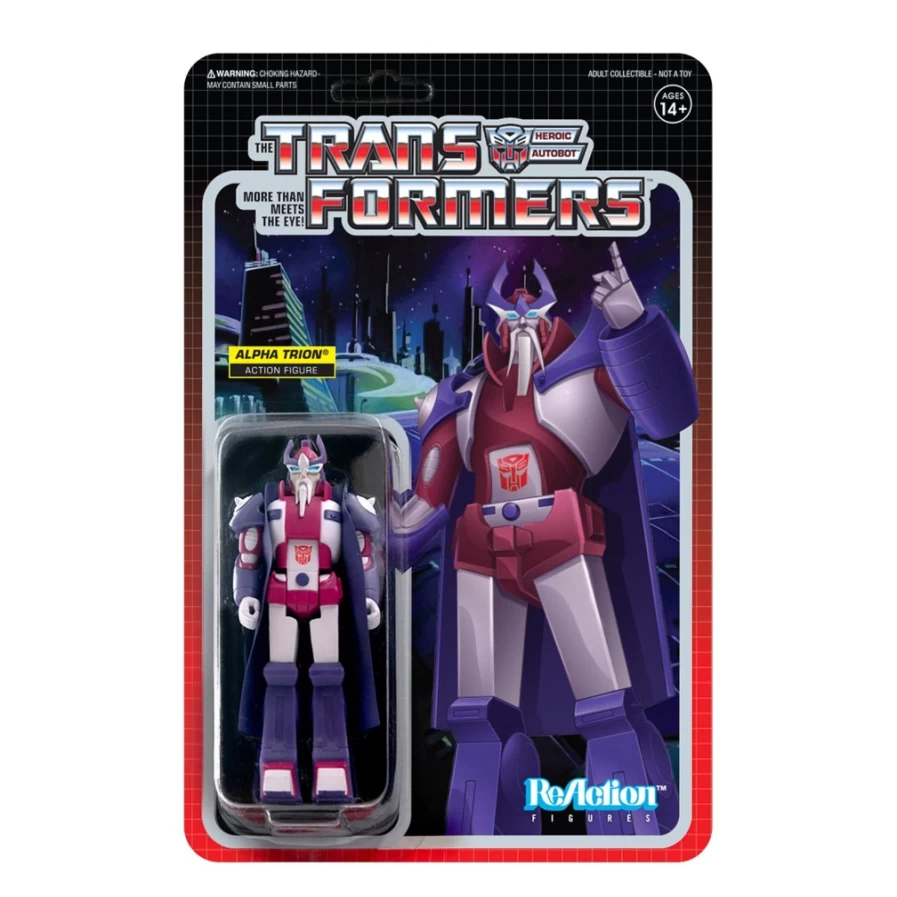 Super7 Transformers Reaction Figure Wave 2 - Alpha Trion Action Figure Collectible