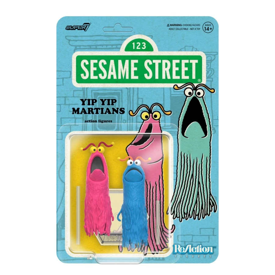 Super7 Sesame Street Yip Yip Martians Reaction Wave 1 Action Figure