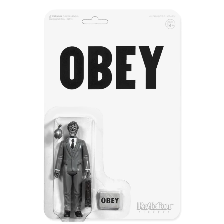 Super7 They Live Reaction Figure - Male Ghoul Action Figure (Black & White Collectible)