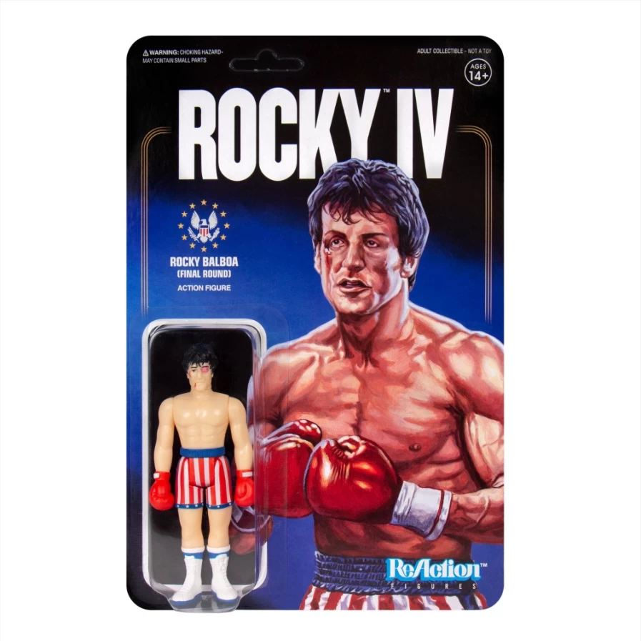 Super7 Rocky Balboa Beat-Up Action Figure - Rocky Reaction Collectible