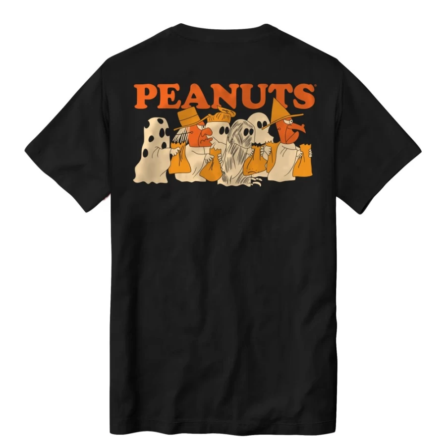 Super7 Charlie Brown Ghost Halloween T-Shirt - Peanuts Cartoon Graphic Tee