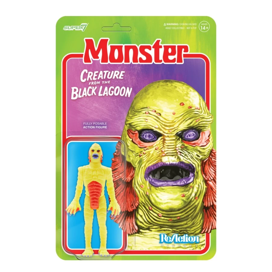 Super7 Universal Monsters Creature From The Black Lagoon Costume Colors Reaction Action Figure Collectible
