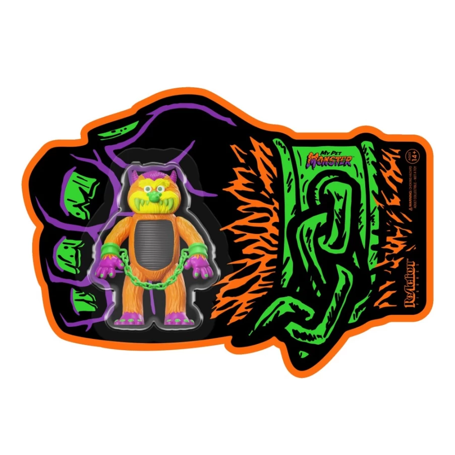 Super7 My Pet Monster Reaction Figure - Orange & Black Edition (Boodega 2022 Exclusive)