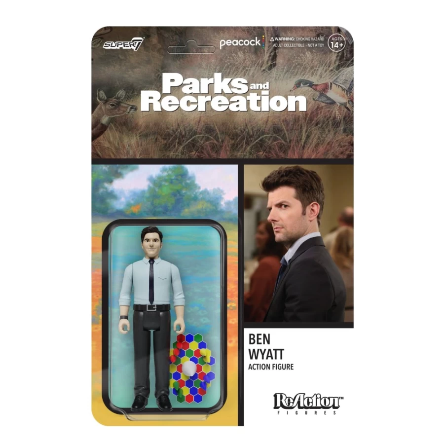 Super7 Parks And Recreation Ben Wyatt Reaction Wave 1 Action Figure Collectible