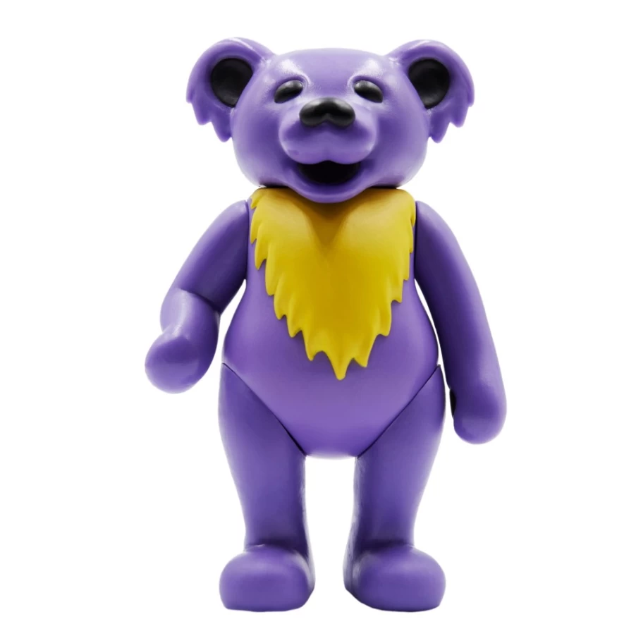 Super7 Grateful Dead Dancing Bear Reaction Figure - Haight Purple Collectible Toy