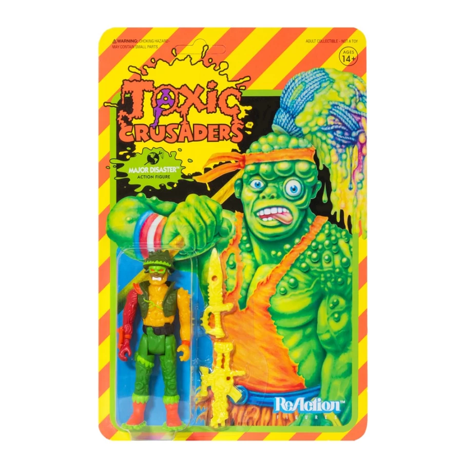Super7 Toxic Crusaders Major Disaster Reaction Figure - Collectible Action Figure