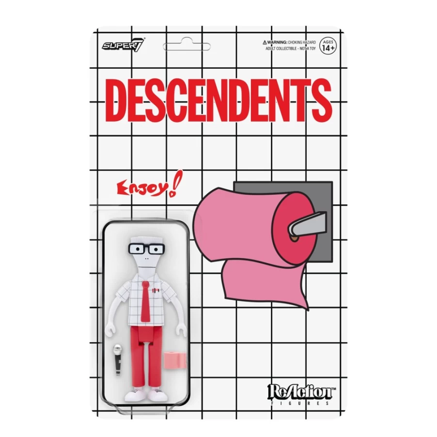 Super7 Descendents Milo Reaction Action Figure - Enjoy The Ride Collectible Toy