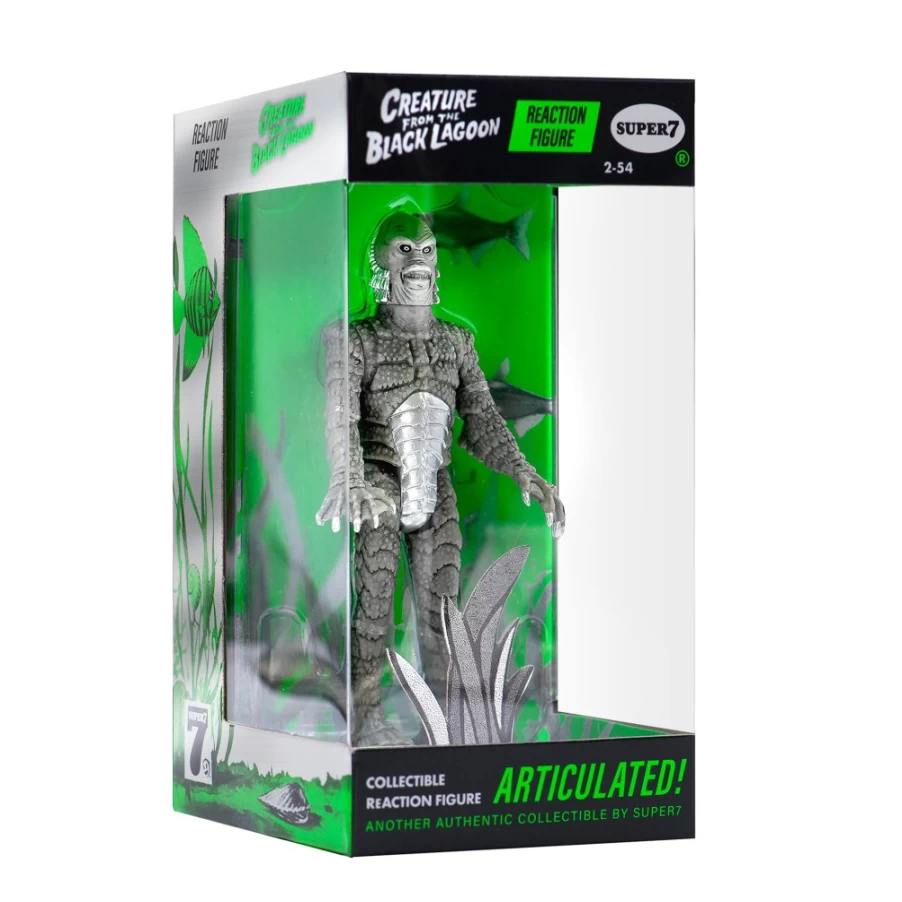 Super7 Universal Monsters Silver Screen Edition Creature From The Black Lagoon Reaction Action Figure