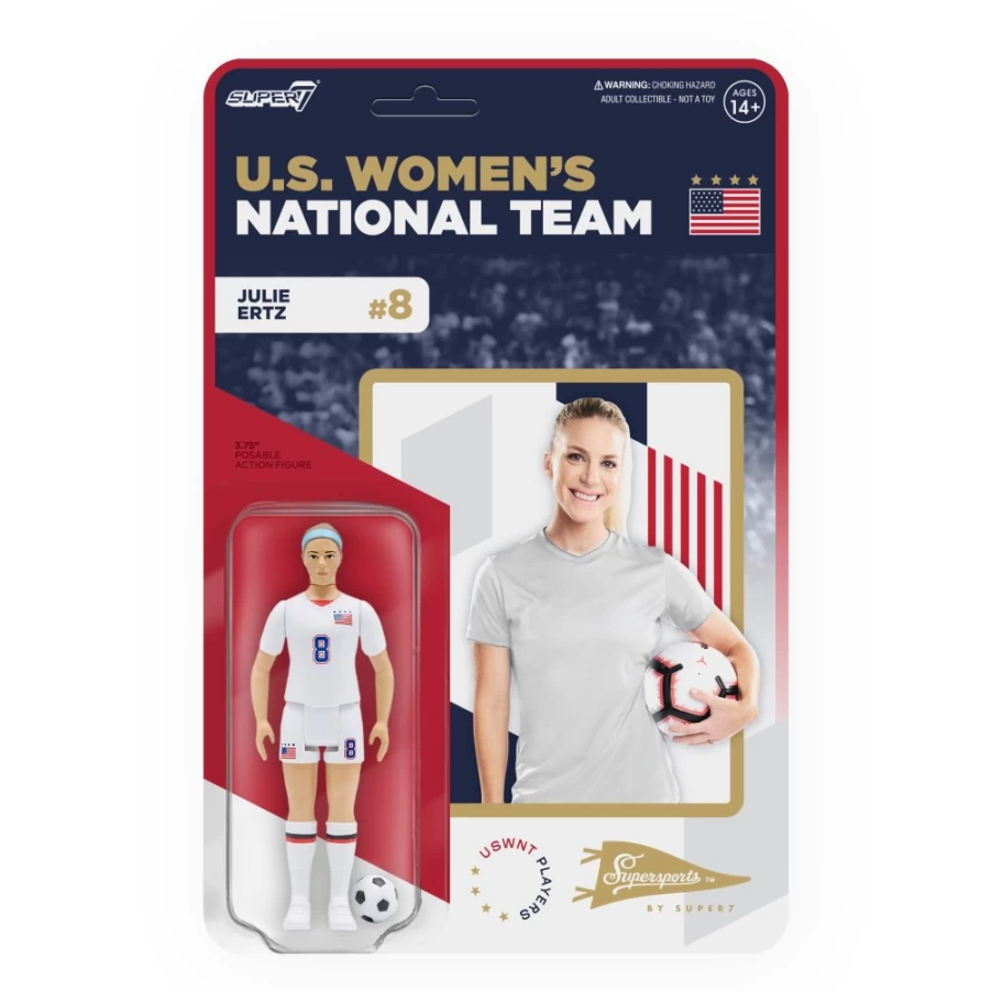 Super7 Julie Ertz USWNT Action Figure - Collectible Supersports Toy