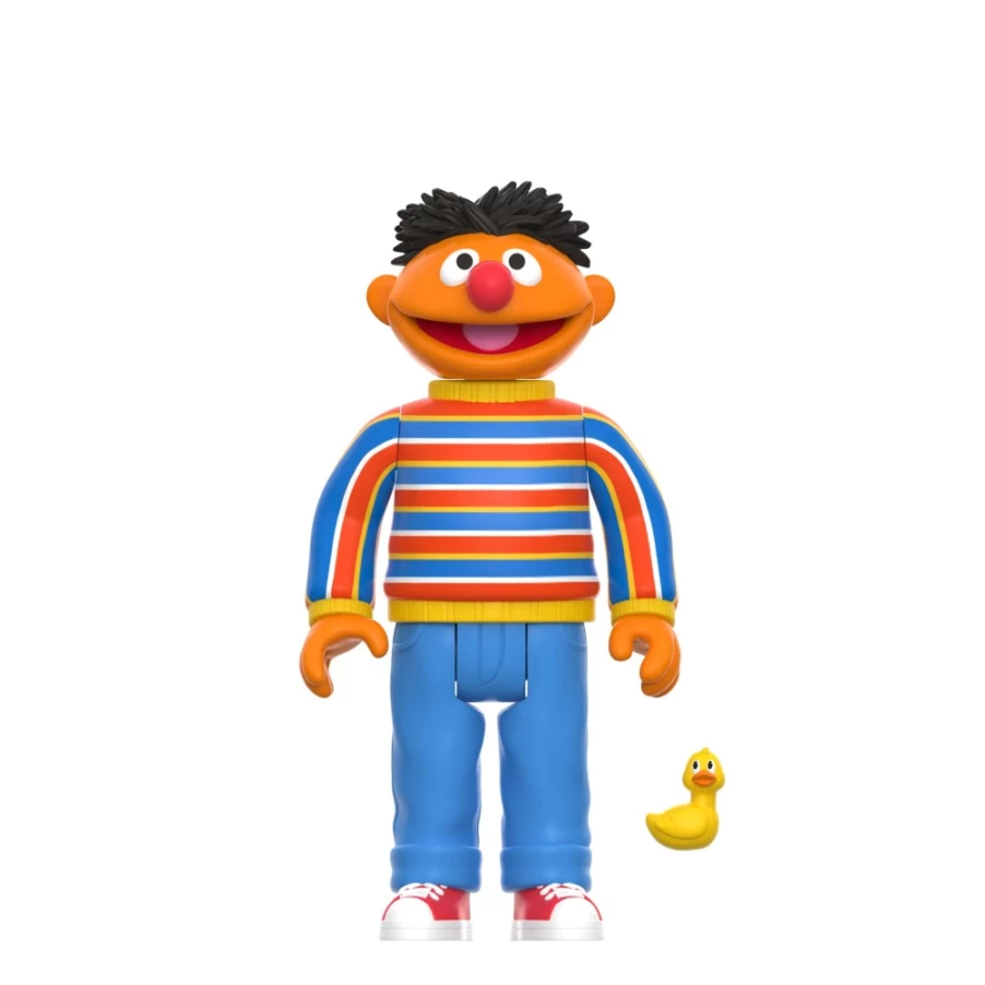 Super7 Sesame Street Reaction Wave 1 Ernie Action Figure Collectible Toy