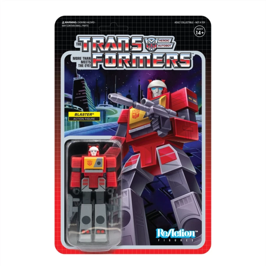 Super7 Transformers ReAction Figure Wave 3 - Blaster Collectible Toy