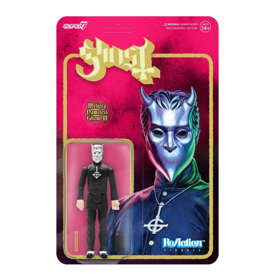 Super7 Meliora Nameless Ghoul Reaction Figure Wave 2 with Cowbell & Drumsticks Collectible Toy