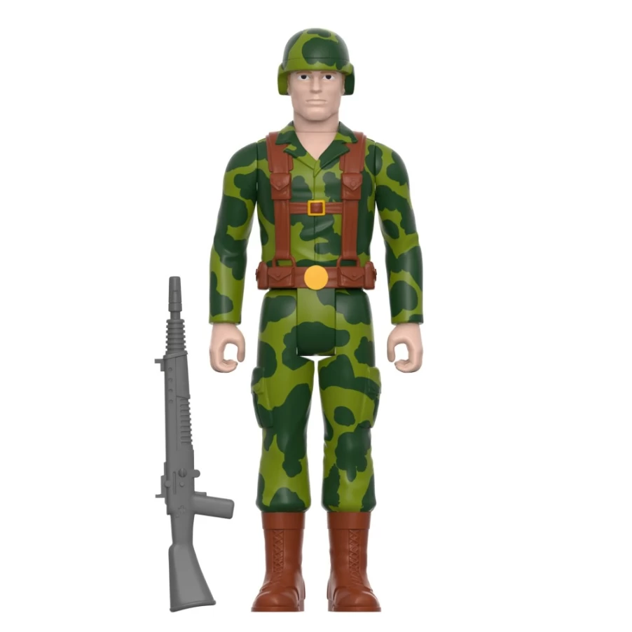 Super7 G.I. Joe Reaction Wave 4 Action Figure - Trooper Clean Shaven (Pink Variant)