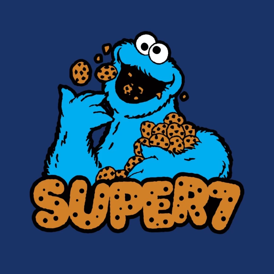 Super7 Cookie Monster Sesame Street Graphic T-Shirt for Adults & Kids