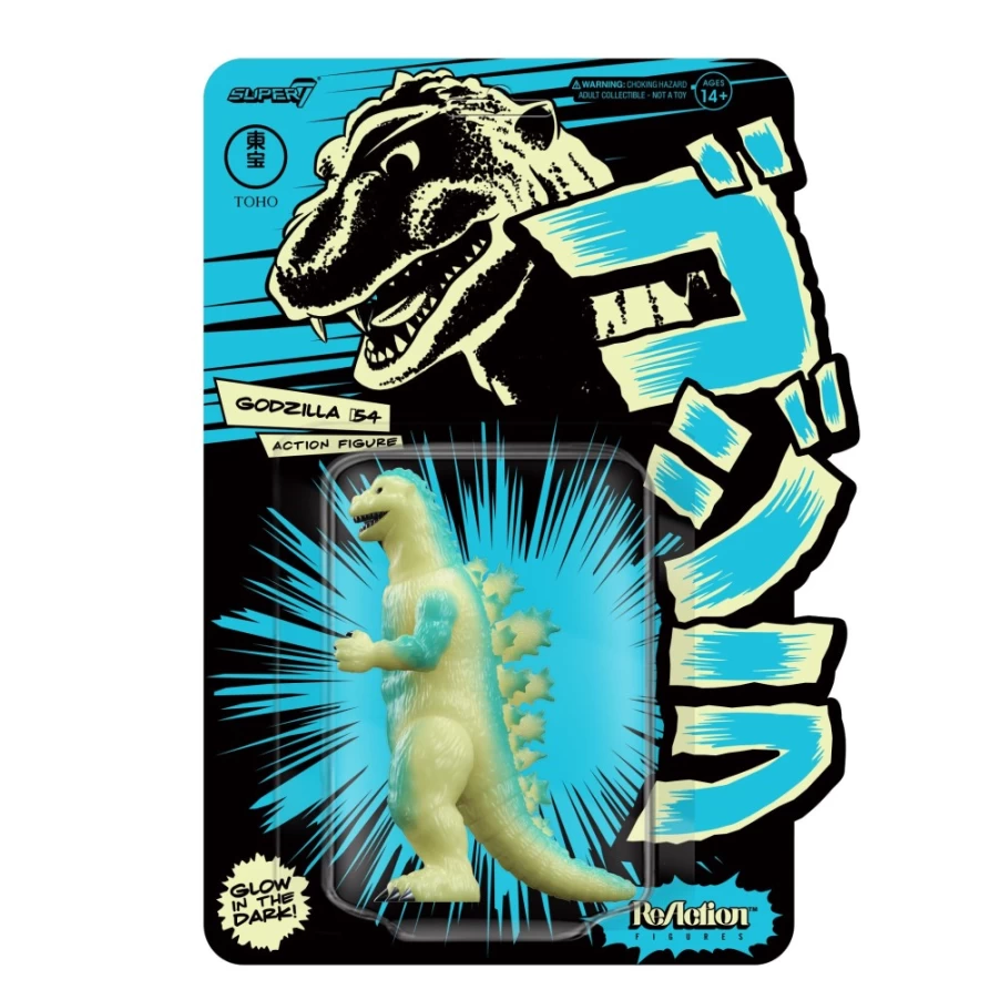 Super7 Godzilla 1954 Glow-in-the-Dark Reaction Figure - Toho Wave 1 Collectible
