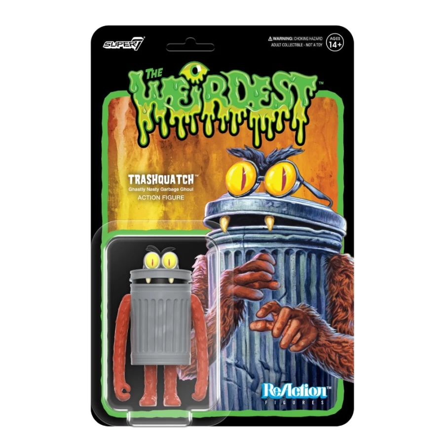 Super7 The Weirdest Reaction Figures Wave 1 - Trashquatch Collectible Toy