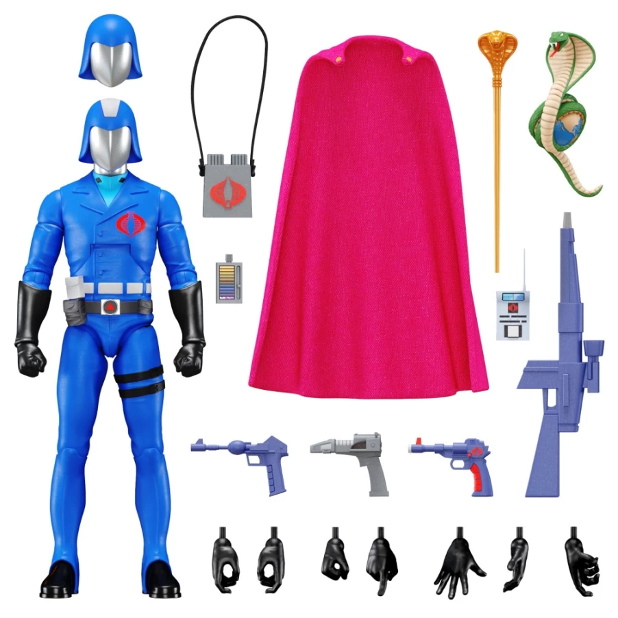 Super7 G.I. Joe Ultimates! Cobra Commander Action Figure - Wave 1 Collectible