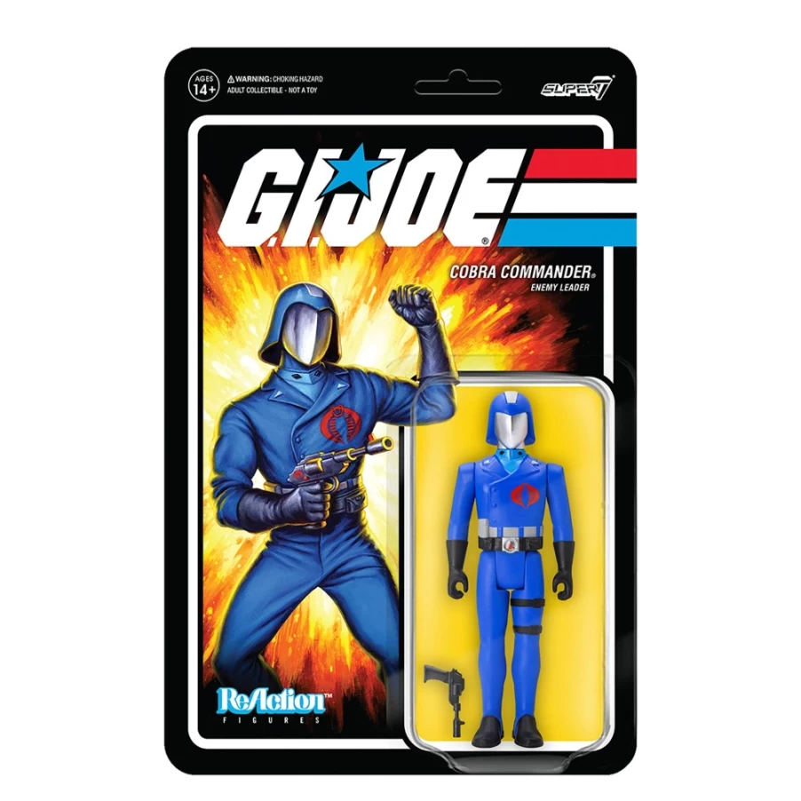 Super7 G.I. Joe Reaction Figures Wave 1 - Cobra Commander Action Figure Collectible