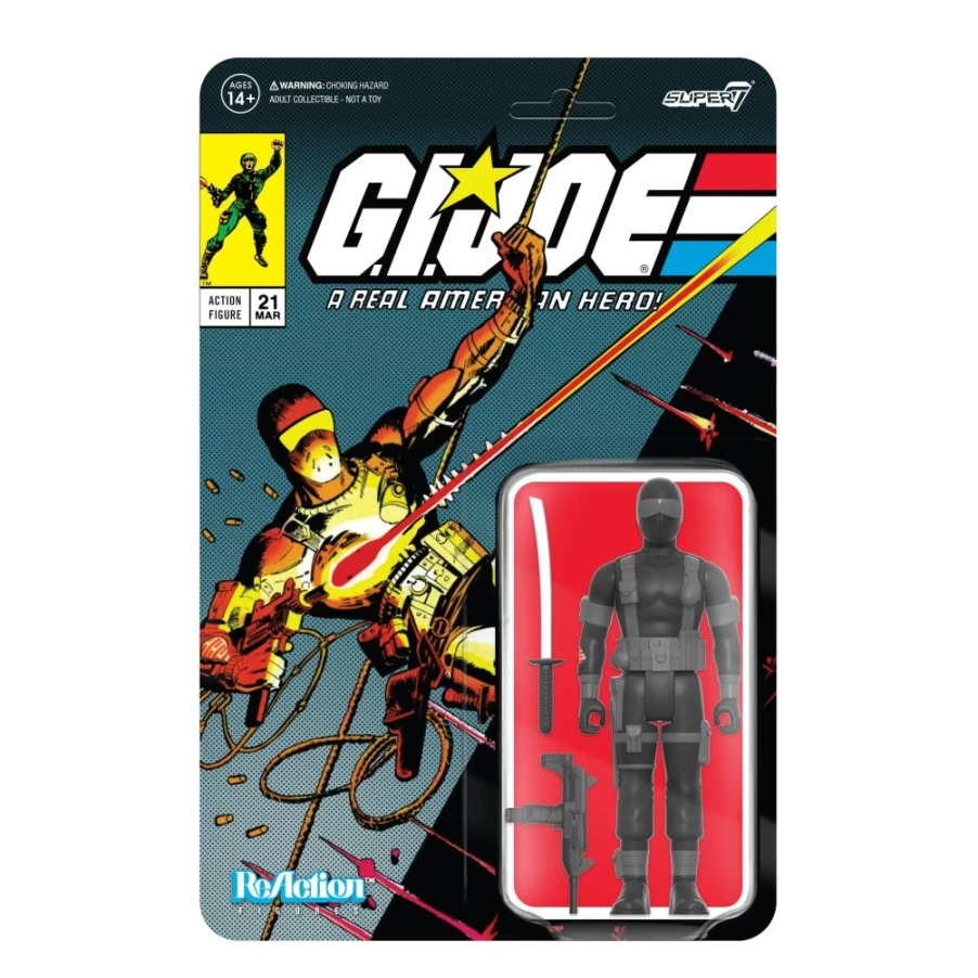 Super7 G.I. Joe Reaction Wave 2 Snake Eyes Comic Version 2 Action Figure