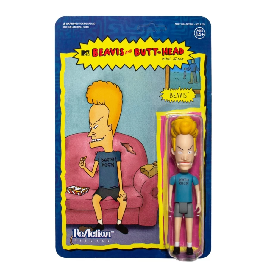 Super7 Beavis and Butt-Head Reaction Figure Collectible - Beavis Action Figure