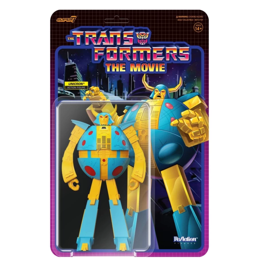 Super7 Transformers Reaction Figures Wave 6 - Unicron (Original Prototype Edition) Collectible Action Figure