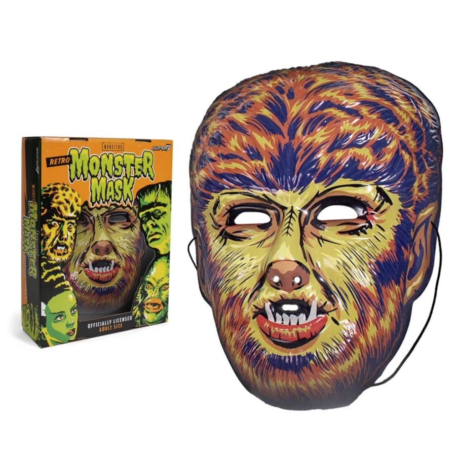 Super7 Universal Monsters Wolf Man Mask - Yellow Werewolf Halloween Costume Collectible