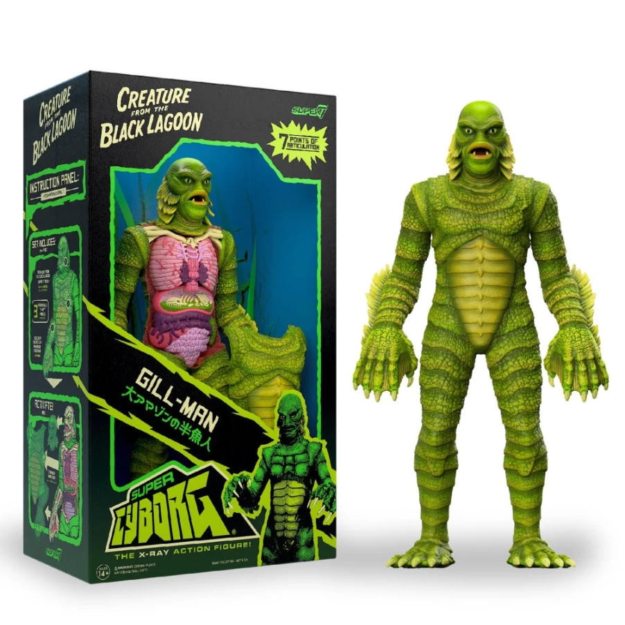 Super7 Universal Monsters Super Cyborg Creature From The Black Lagoon Full Color Action Figure