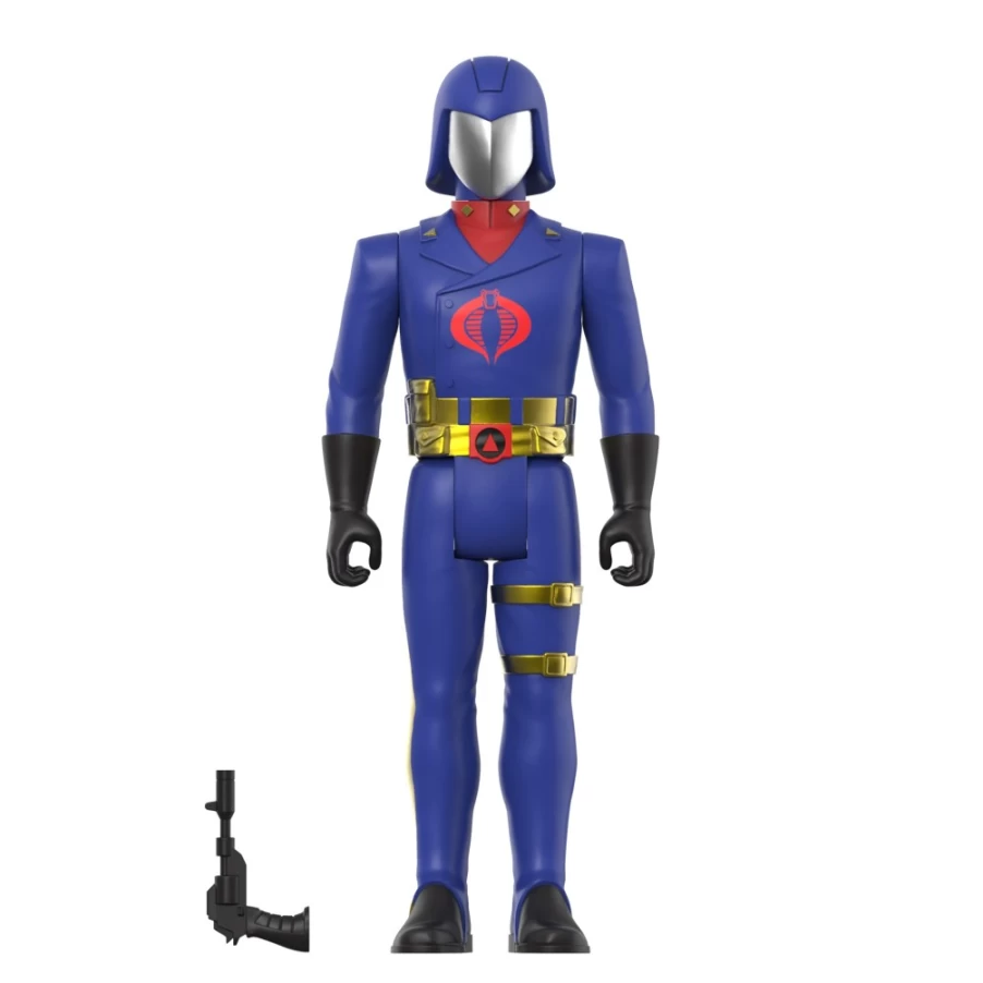 Super7 G.I. Joe Reaction Figures Wave 3 - Cobra Commander Action Figure (Toy Colors Version)