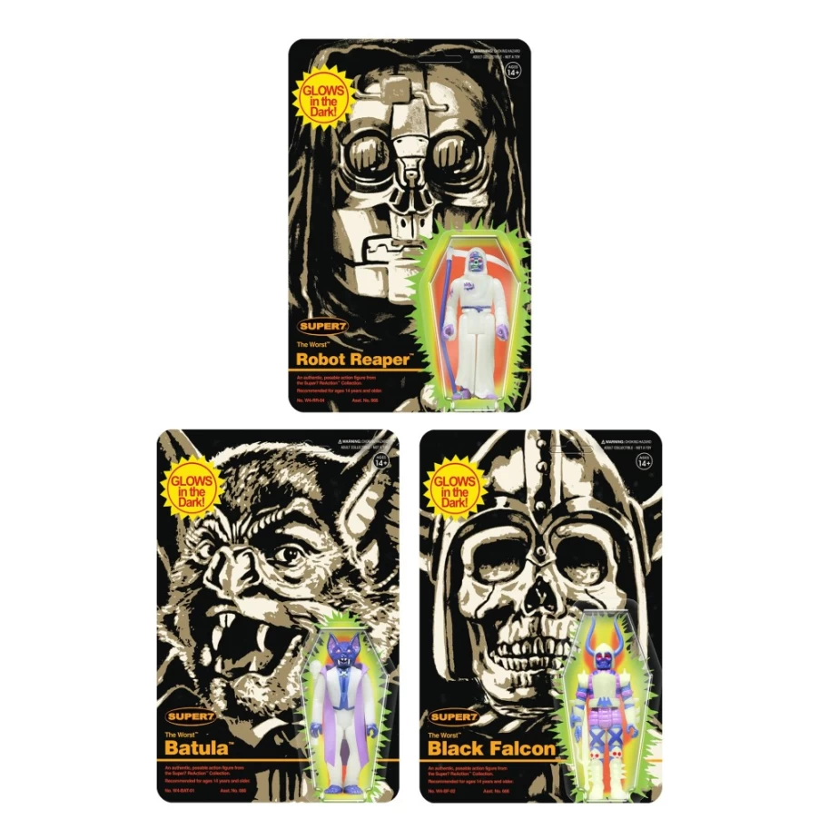 Super7 The Worst (Monster Glow) Action Figure Full Set - Limited Edition Collectible