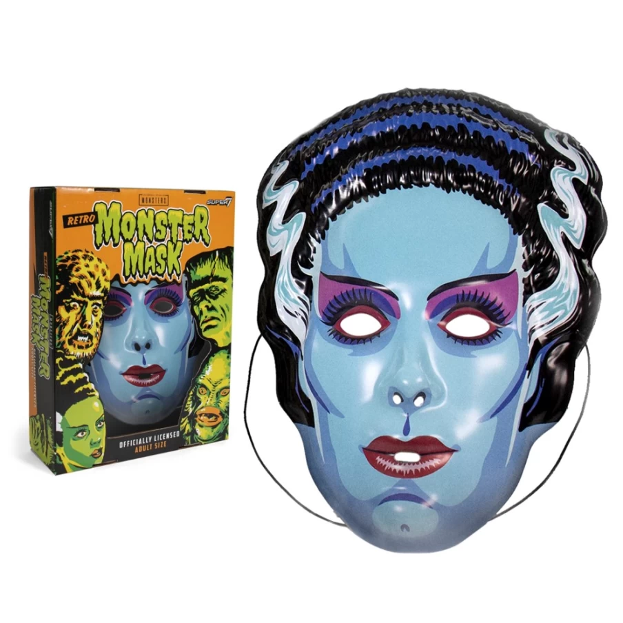 Super7 Universal Monsters Bride Of Frankenstein Blue Collectible Mask - Limited Edition Halloween Cosplay Prop