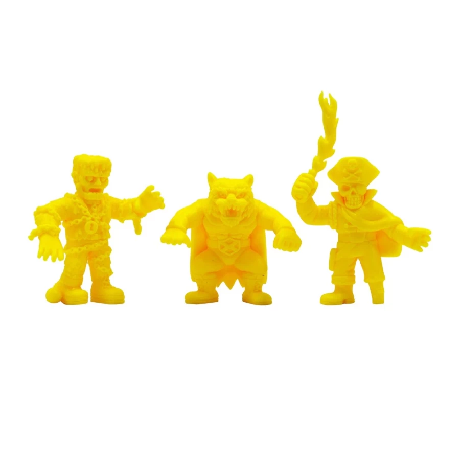 Super7 The Worst Keshi Pack A - Red Tiger, Captain Deadstar & Yellow Frankenghost Action Figures