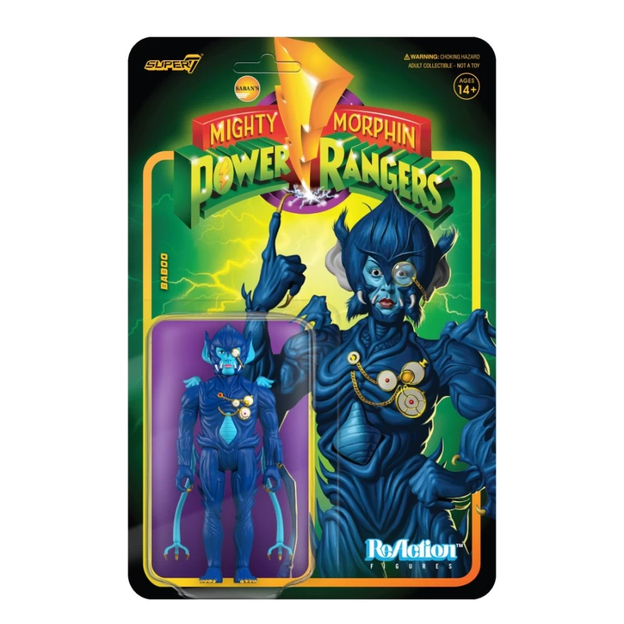 Super7 Mighty Morphin Power Rangers Baboo Action Figure - Wave 3 Collectible Toy