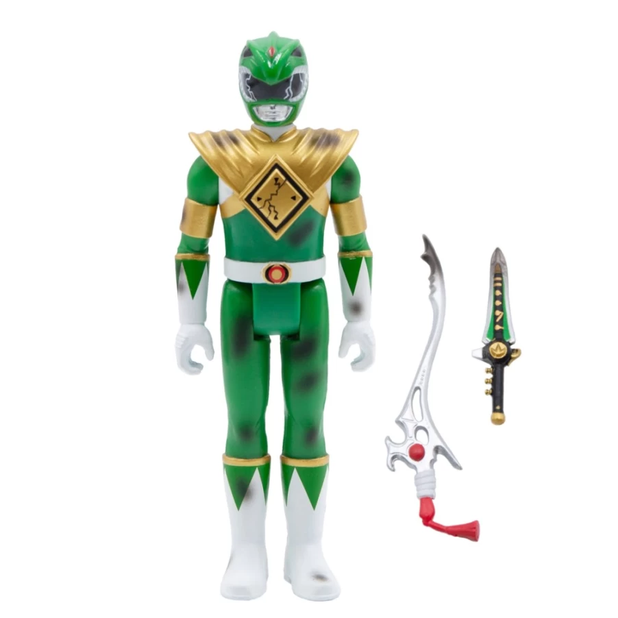 Super7 Mighty Morphin Power Rangers Green Ranger Battle Damaged Action Figure - Collectible Toy