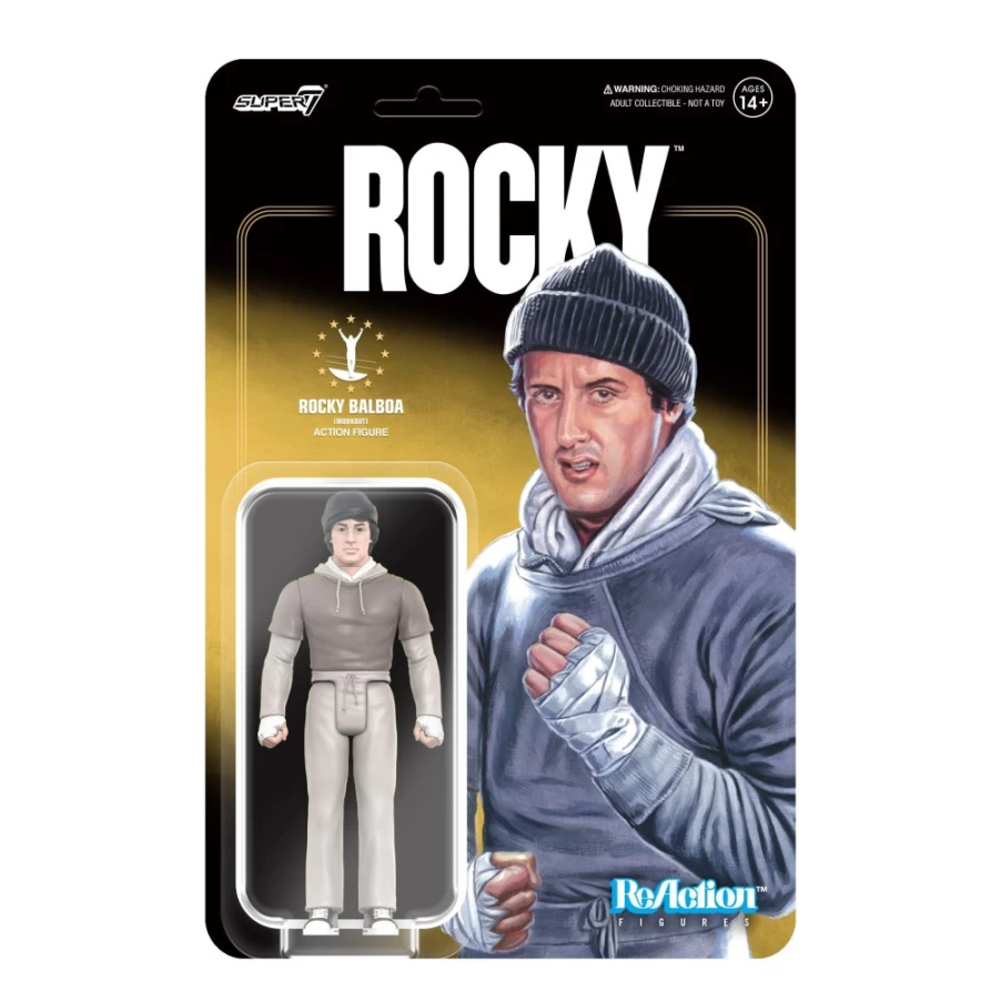 Super7 Rocky Reaction Wave 2 Action Figure - Rocky Balboa Workout Collectible