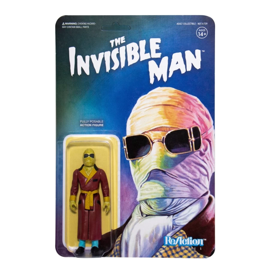 Super7 Universal Monsters The Invisible Man Reaction Action Figure Collectible Toy