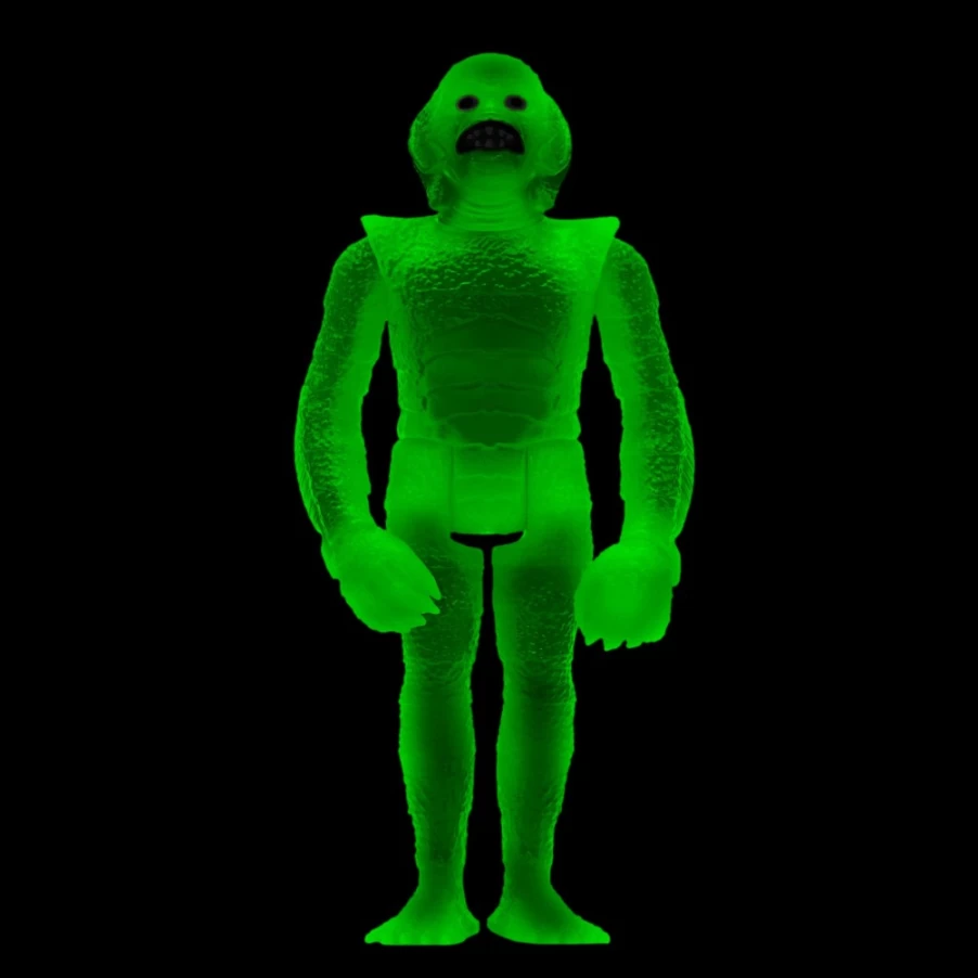Super7 Universal Monsters Glow in The Dark Creature From The Black Lagoon Reaction Figure