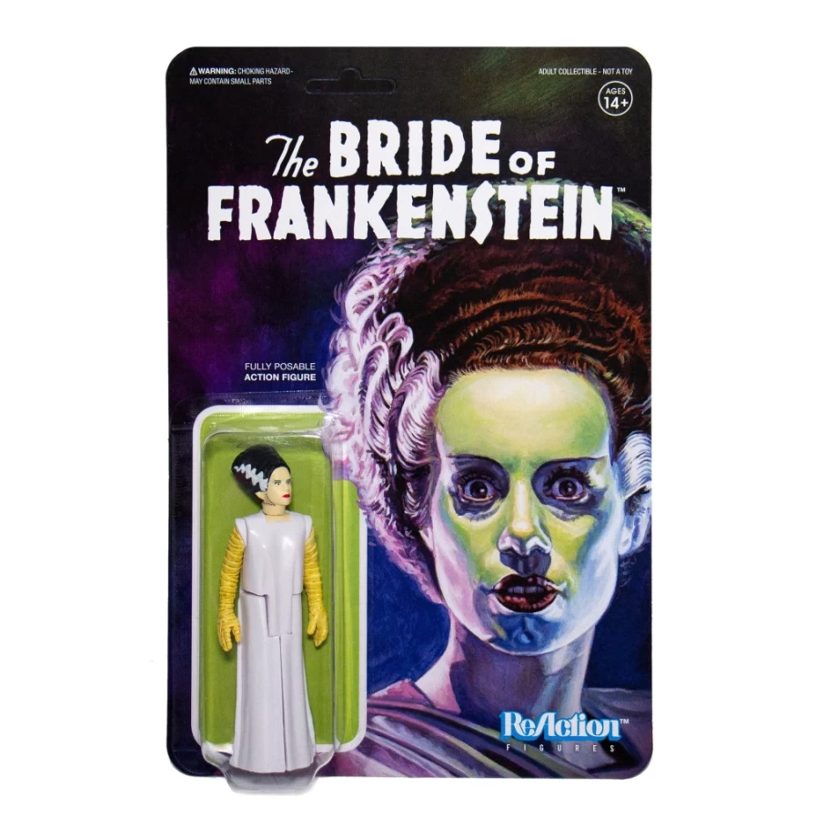 Super7 Universal Monsters Bride Of Frankenstein Reaction Action Figure Collectible Toy