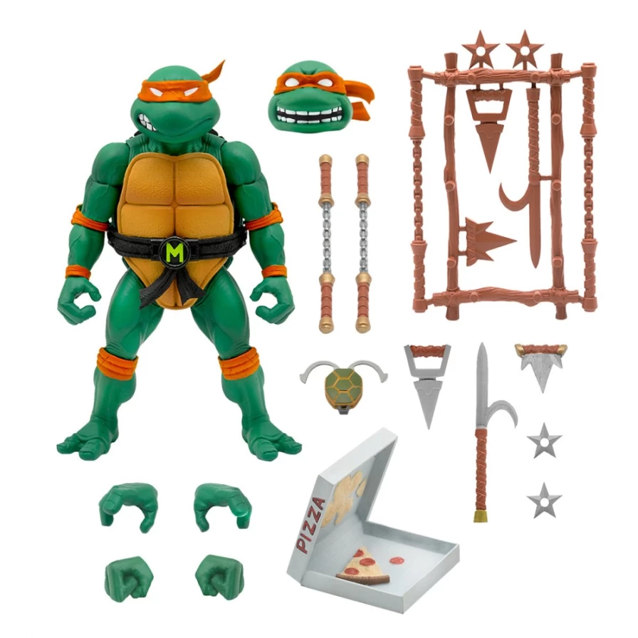 Super7 Teenage Mutant Ninja Turtles Ultimates! Wave 3 Michelangelo Action Figure