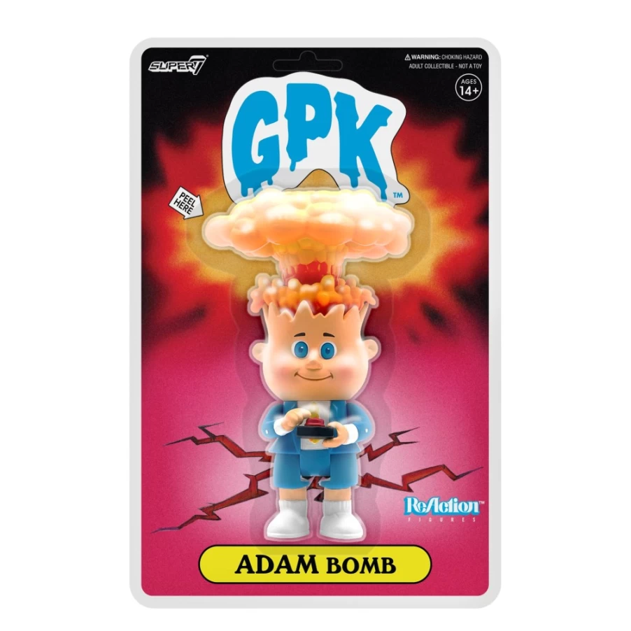 Super7 Garbage Pail Kids Adam Bomb Reaction Figure Collectible Toy