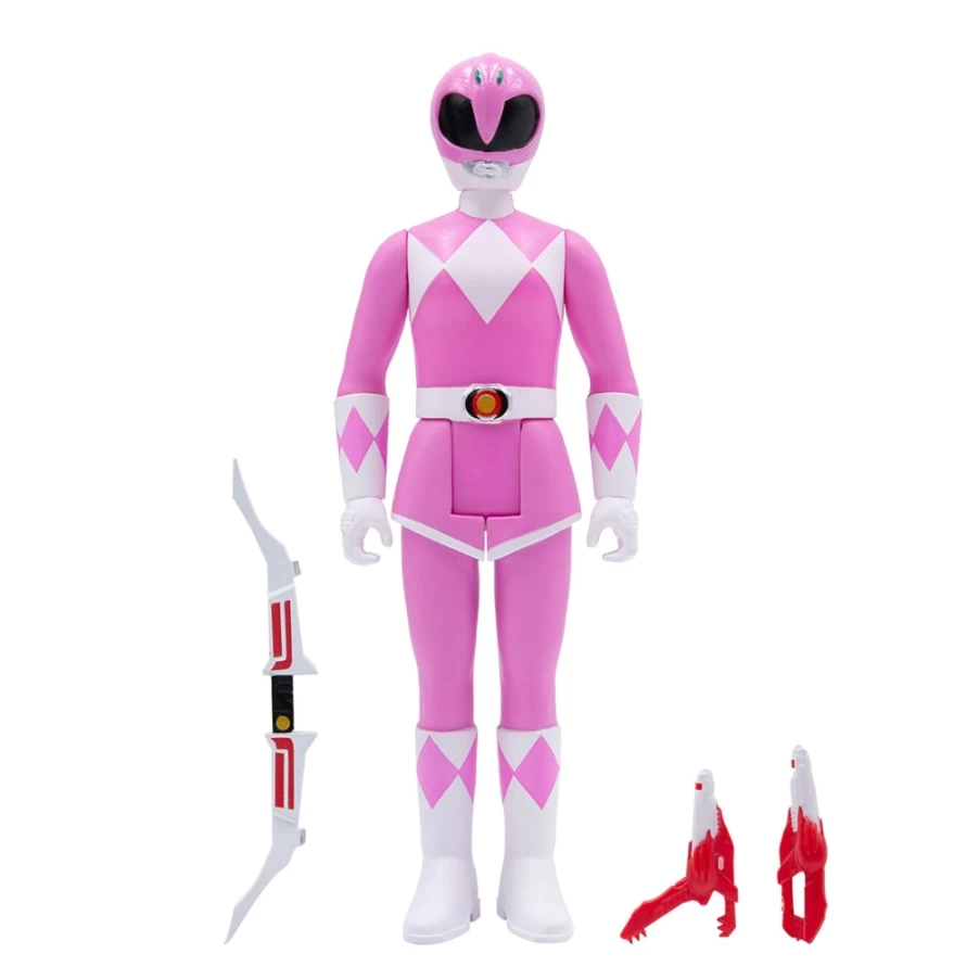 Super7 Mighty Morphin Power Rangers Pink Ranger Action Figure - Wave 2 Collectible